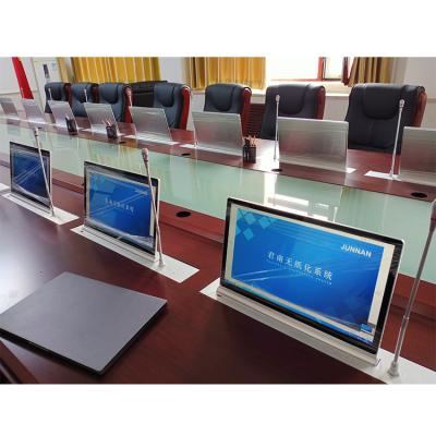 China Factory Price Video Conferencing Systems Desktop Size LCD Display Professional Custom Monitor Elevator Paperless Conference System for sale