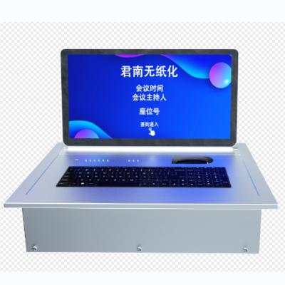 China LCD Monitor Elevator Mechanism Remote Control Table Shake Up Desk Lift Monitor LCD Display In Advance for sale