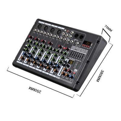 China Metal+plastic China BMG Soundcraft Integrated Mixing Console DSP Bluetooth-compatible USB Audio Mixer Connect Digital Audio Equipment for sale