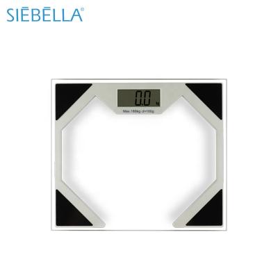 China Multifunctional 180kg Strong Low Mood Scale Body Bathroom Scale Glass Digital Electronic Body Scale for sale