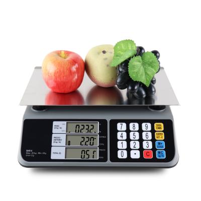 China Overloaded And Low Voltage Indication 16 Keys Unit Price Quantity Counting Electrical Dual 20k Digital Display Price Calculation Scales In China Price Scale for sale