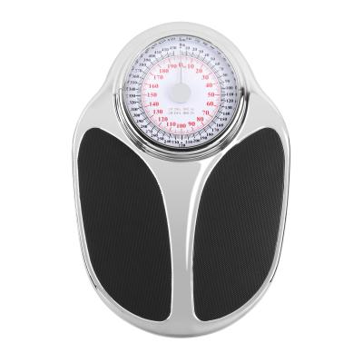 China Bathroom Scales Chrome Plated Metal Housing Mechanical Bathroom Scale With Anti-Slip Surface for sale