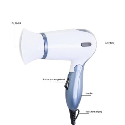 China Amazon Factory Supply Low Price Salon Foldable Hot Selling 2021 Hair Dryer 1100 to 1300W Electronic Professional Hair Dryer for sale