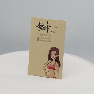 China General Size Natural Paper Name Card Printing Logo Debossed Embossed Business Card for sale