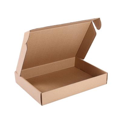 China Recycled Materials Clothing Packaging Design Brown Corrugated Kraft Mailing Box for sale