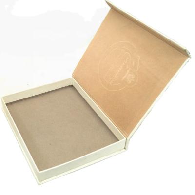 China Recycled Materials Luxury White Paper Shaped Rigid Cardboard Inside Custom Paper Clamshell Velvet Lining Gift Box Magnetic Printing Gift Box for sale