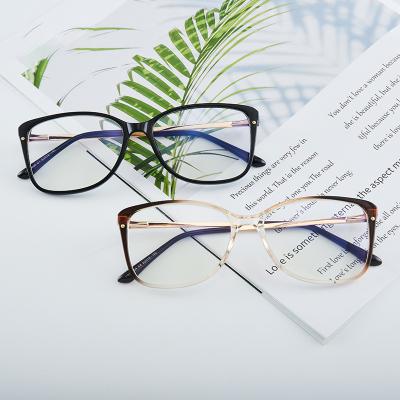 China Wholesale Cateye Tr90 Anti Blue Light Blocking Glasses Fashion Design Ladies TR90 87034 Spring Hinged Soft Light Ideal Optics Eyeglasses for sale