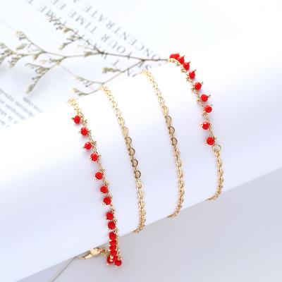 China Red Coral Multifunction Airpodsins Airpodsins Accessories Multifunctional Love Glass Mask Chain Lanyard kJ Europe and America for sale