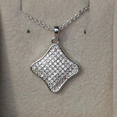 China CLASSIC Custom Handmade Modern Necklace Jewelry Making Metal Brass Micro Pave Pendant Charms for sale