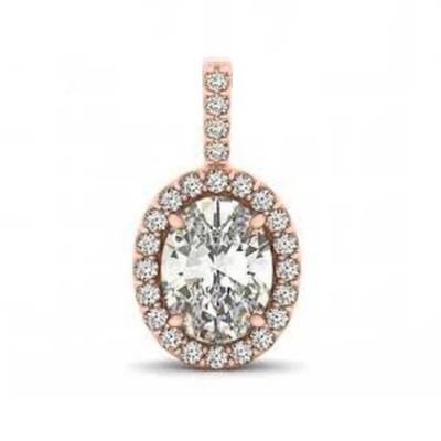 China CLASSIC SWA ELEMENTS CLEAR DIAMOND OVAL PENDANT NECKLACE for sale