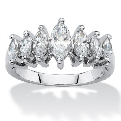 China The Marquise Cut Women CLASSIC Cubic Zirconia Engagement Ring for sale