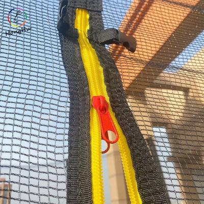 China With China Protective Net Large Jumping Trampolines With Roof Bungee Outdoor Round Trampoline With Tent for sale