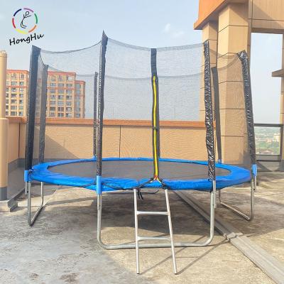 China With Round Outdoor Trampoline 12ft Folds Outdoor Professional Customized Net Kids Fitness 16ft Manufacture Child Protector For Adults for sale