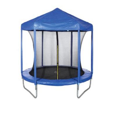 China With Protective Price 8ft Net Cheap Round Trampoline With Tent/Roof Trampoline Canopy Outdoor Trampoline Cover for sale