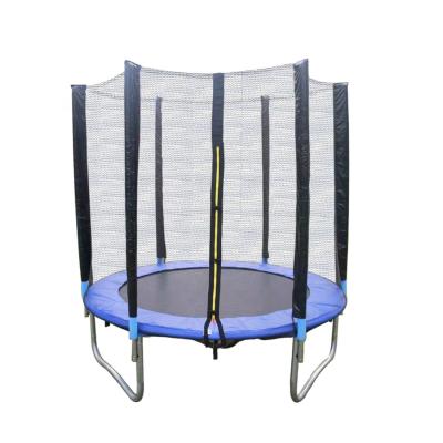 China With Muti Color Safety Fence Poles Jumping Trampoline Protective Net 5ft Children's Bed Foldable Trampoline With Pe Protective Net for sale