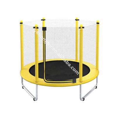 China With Protective Net 5ft Trampoline With Basketball Hoop Outdoor Fitness Mini Trampoline With Safety Net for sale