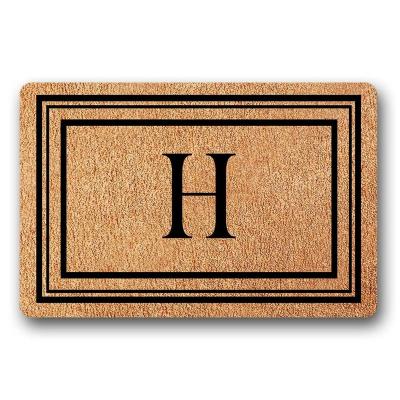 China Washable Made in China Front Door Plain Coir Door Mat Coir Mat for sale