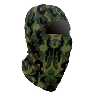 China Breathable Outdoor Sport Cycling Full Face Camouflage Mask Fishing Hunting Masks Thin Camouflage Ski Mask Camouflage Motorcycle Headgear for sale