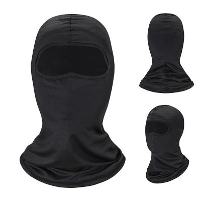 China Custom Cooling Breathable Thin Silky UV Cover Lycra Full Face Windproof Ski Mask One Hole Cycling Balaclava Mask For Sun Protection for sale