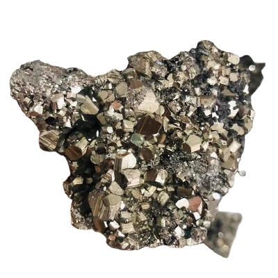 China China High Quality Natural Rock Crystal Quartz Group Rough Stone Pyrite Pyrite For Decoration - for sale