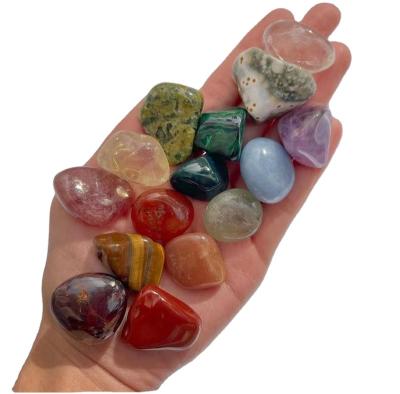 China China Wholesale Natural Crystal Turning Stone Chakra Rolling Stones Crystal Therapy Stone for Making 7 Chakra Stone Sets for sale