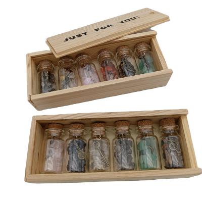 China Europe Crystal Gravel Crystals Healing Stones Set Natural Crystal Gravel Tumbled Stone Bottle for sale