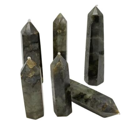 China Natural Tower Crystal Labradorite Stone Point Wand from China Crystal Healing Stones Quartz Moonstone for sale