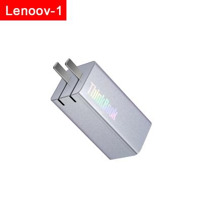 China Laptop Lenovo ThinkBook 65W Gallium Nitride Lipstick Power Adapter Dual Port Computer/Phone/Tablet for sale