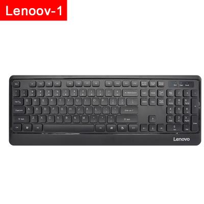 China Lenovo KM102 Anti-Ghosting Wired Keyboard Photoelectric Mouse Set Notebook Office All-in-One Computer Business Office Home Gaming General for sale