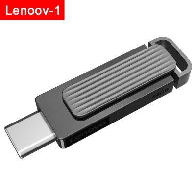 China Original Lenovo Xiaoxin X3C Max Metal U disk notebook large capacity mobile phone plastic type C USB dual interface for sale