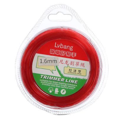 China Medium-Small 2-Stroke 1.6mm Round Nylon String Blister Grass Trimmer Line for sale