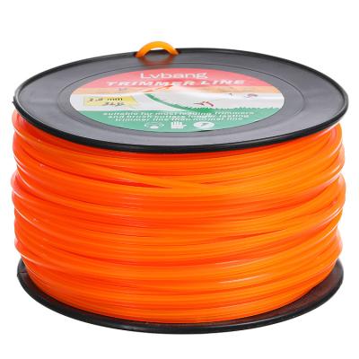 China 2-Stroke 2.4mm Square 1lb Nylon Fishing Line Line Grass Trimmer Brush Cutter Garden Line for sale