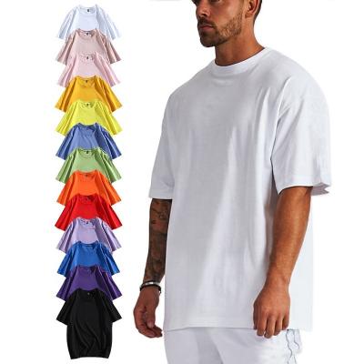 China Wholesale Custom Loose Drop Shoulder QUICK DRY Cotton Quality T-shirt Blank Men's Oversized T-shirt for sale