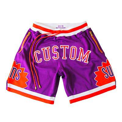 China 90s Hip Hop Mesh Double Color Stitch Vintage Twill Breathable Custom Applique Embroidery Just Mans Don Basketball Shorts Zipper Pockets for sale