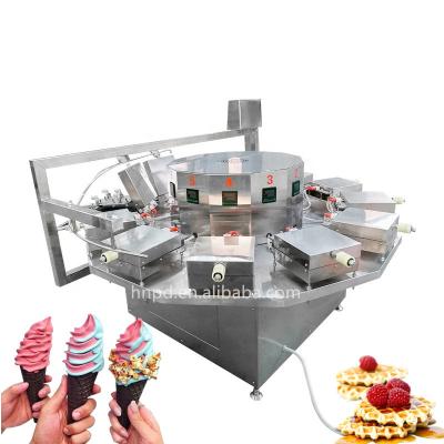 China Best Operation Easy Selling Products Full Automatic Ice Cream Waffle Cone Making Maker Small Muffin Machine for sale