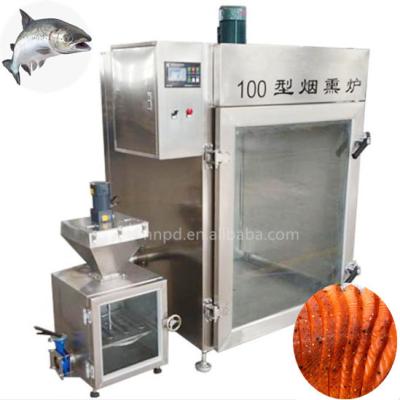 China Automatic Production Smoked Meat Machine Smoked Fish Chicken Turkey Electric Meat Smoker Furnace for sale