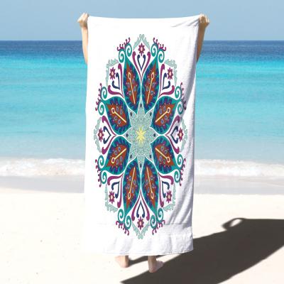 China Viable Towels Beach Towel Price Best Designer Beach Towels With Custom Logo Print for sale