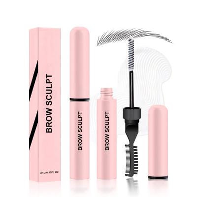 China Customization Waterproof Cruelty Free Organic Brows Freeze Lift Lasting Vegan Brow Gel Private Label Strong Natural Clear Brow Sculpt for sale