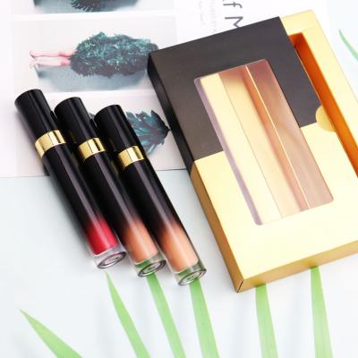 China Wholesale Waterproof Luxury Gradient Lip Gloss Set Private Label Durable Matte Lipgloss Waterproof 15 Colors Set for sale