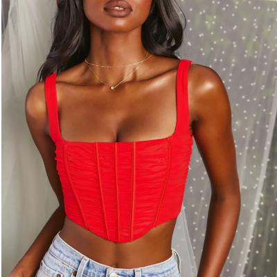 China 2021 new style Anti-wrinkle spring and summer solid color women's sexy sleeveless tops for women E48-001 for sale