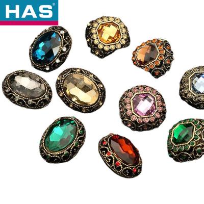 China Colorful Metal Coat Button 18mm / 23mm Decorative Coat Buttons for sale