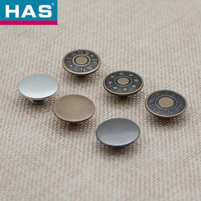 China 17mm Brass Snap Buttons Round Metal Rivet Buttons Customized for sale