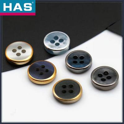 China Custom Plastic Buttons Durable Plain Black Button Hypoallergenic Various Sizes for sale