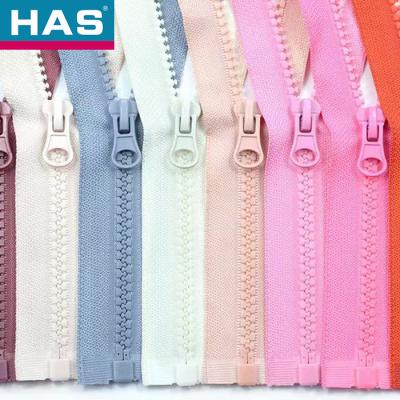 China Durable Plastic Zippers Invisible Open End Nylon Zipper #5 For Home Textiles for sale