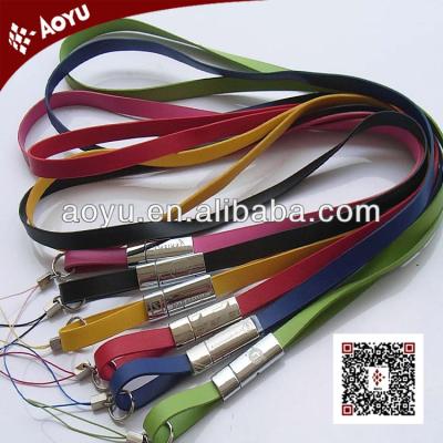 China Leather Fashion PU Leather Lanyard With Laser Logo for sale