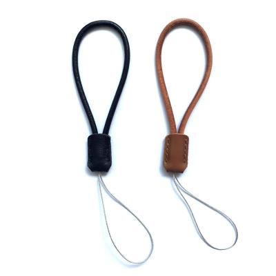 China Short leather camera/mobile/mp3/ipad/iphone/radio/car key/USB key chain hand strap for mini speaker/MP3 /USB /Keys /mobile phone anti - lost for sale