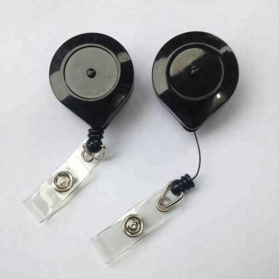 China Keys Lock / Unlock Push Button Badge Reel In Black Color Fast Delivery for sale