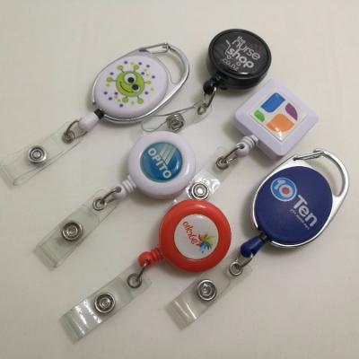 China Retractable Nurse Badge Reel Holder with Custom Printing for Nurse, Student, Meeting for sale