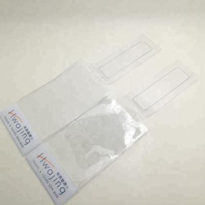 China Transparent Baggage PVC Luggage ID Tag With Custom Design for sale