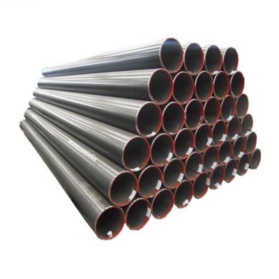 China Structure Pipe Q235 MS ERW Welded Black Round Steel Pipe / Tube for sale